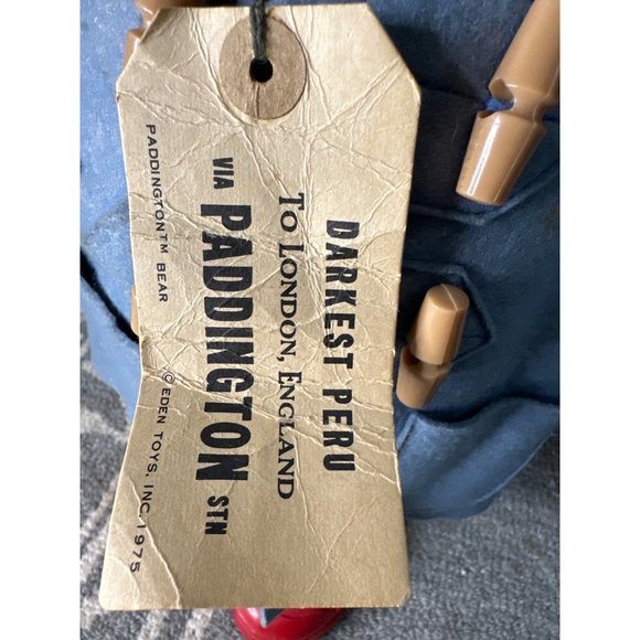 Vintage Paddington the Bear with red boots and yellow hat - Picture 8 of 10